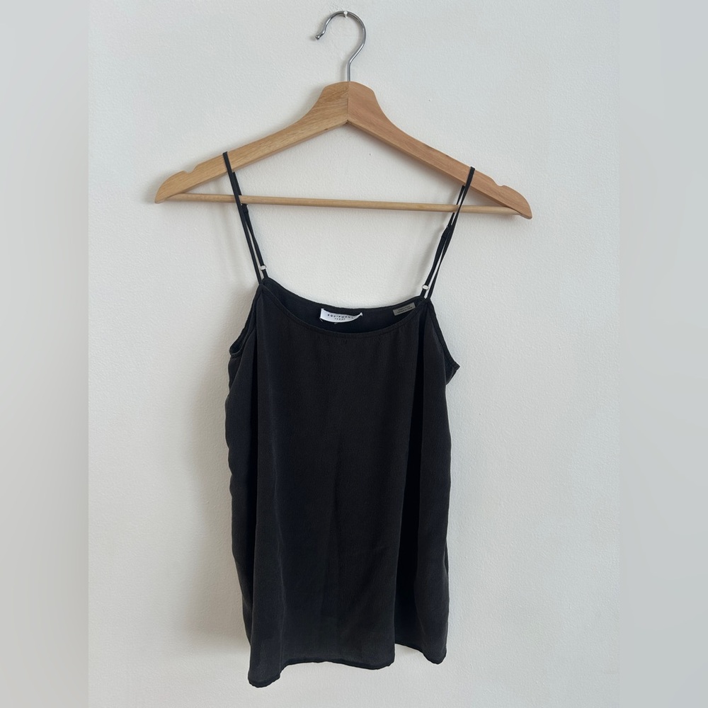 Black silk Equipment cami